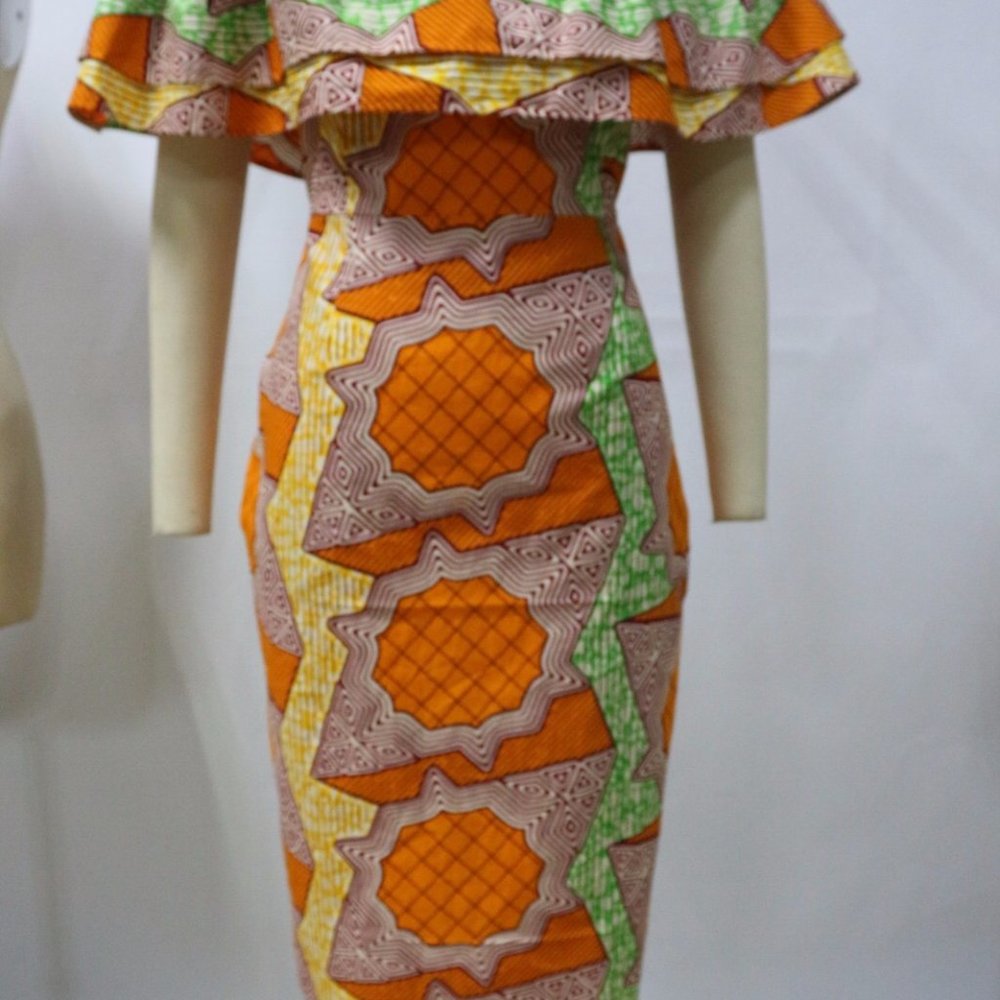 Gorgeous 100% Cotton Batik African Print Dress
